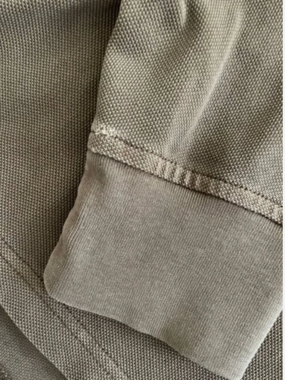 J.Crew Long Sleeve Washed Pique Polo Shirt Oarsman Deep Twig Brown Preppy Size M